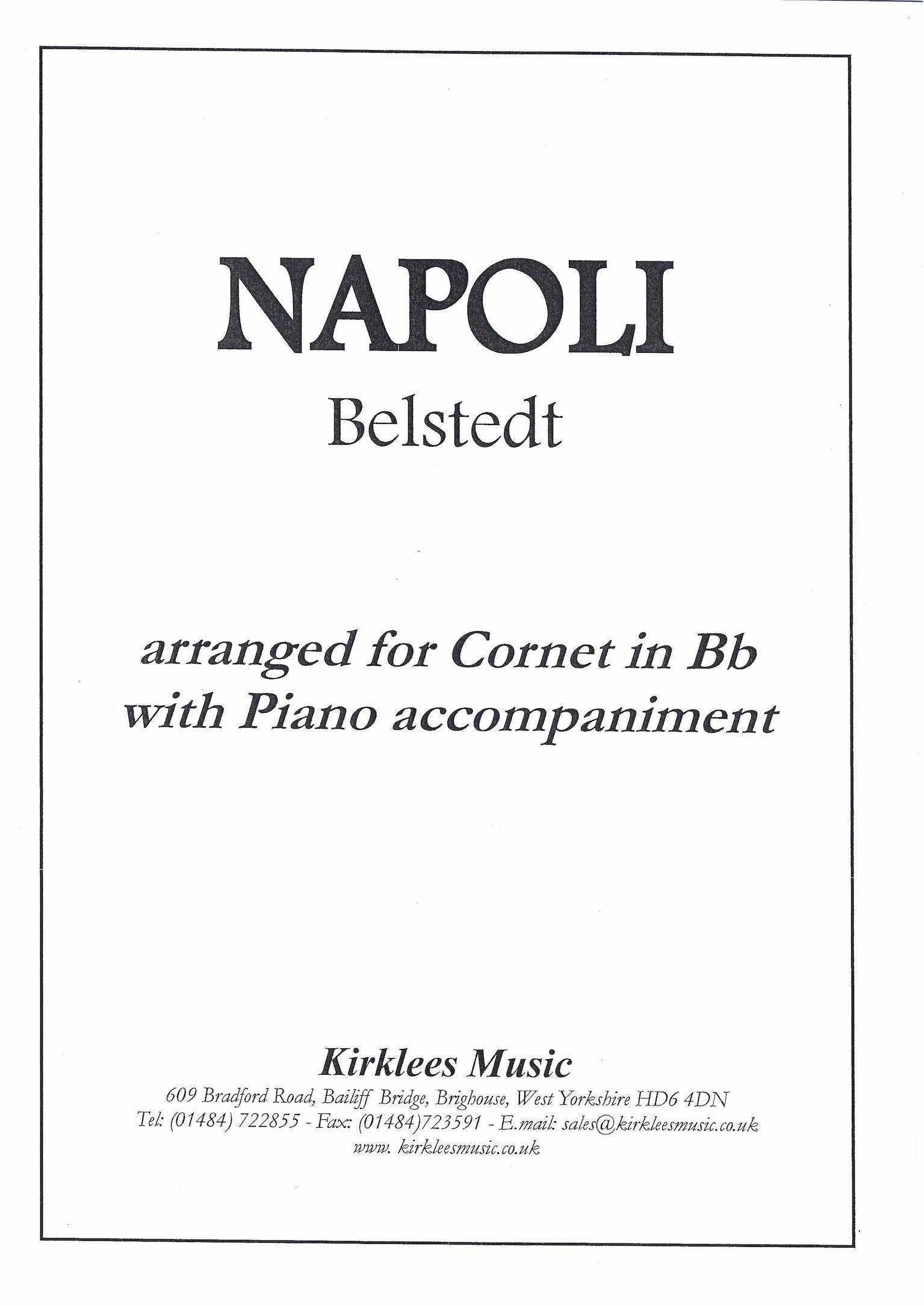 Napoli - Hermann Belstedt - Euphonium or Cornet and Piano