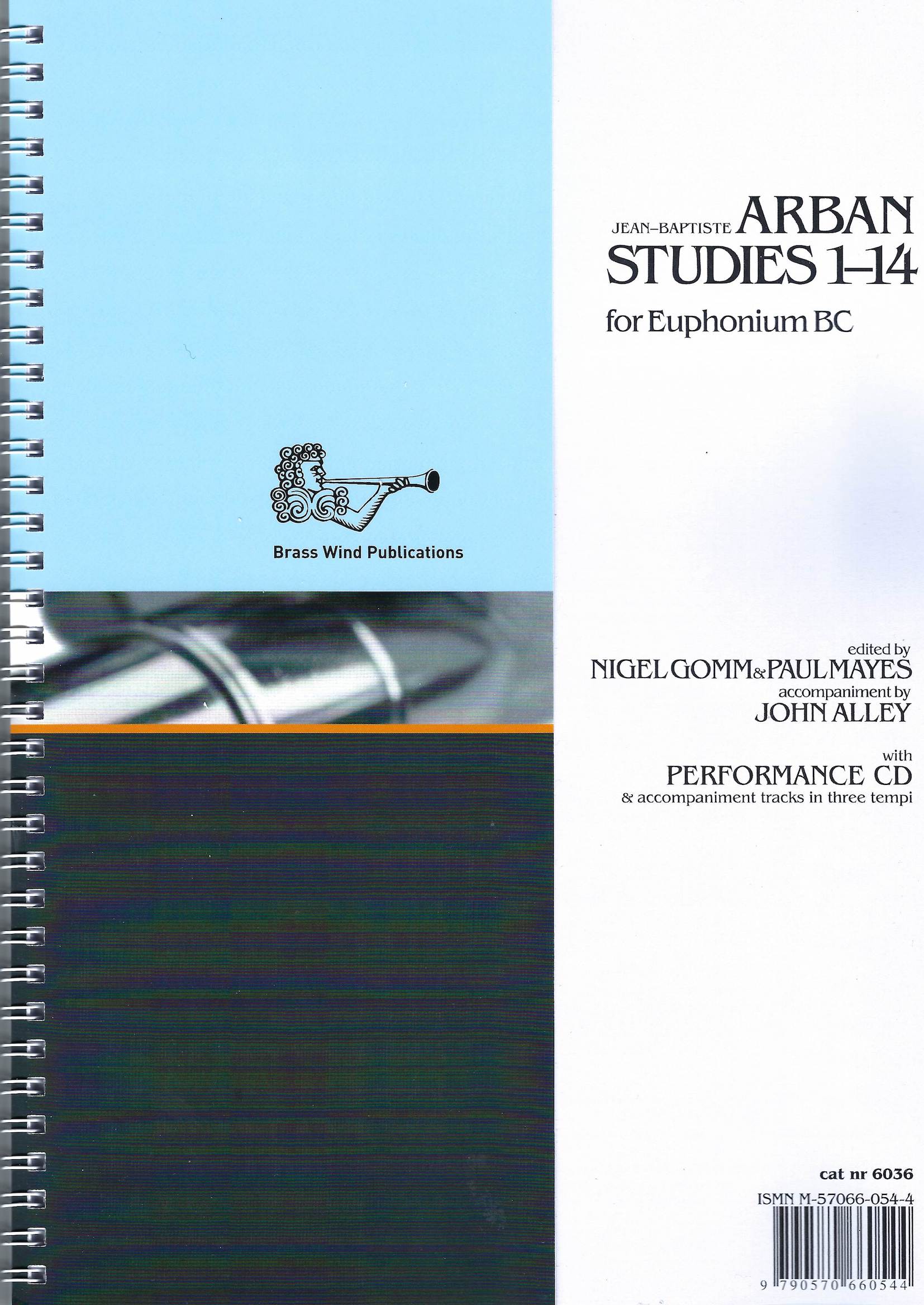 Arban Studies 1-14 - Ed. Gomm and Mayes (solo part, piano part and 2CDs) Bass Clef version