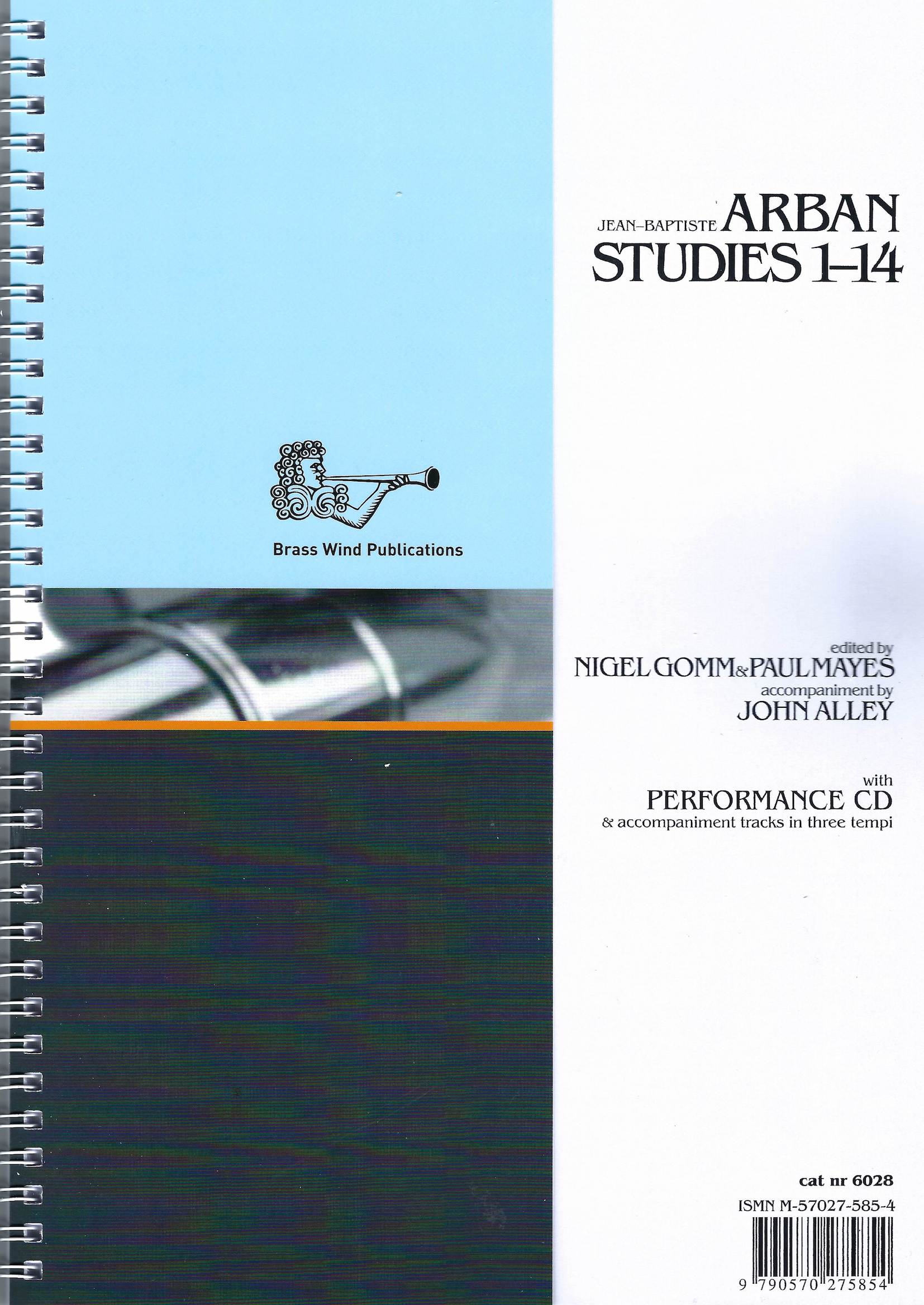 Arban Studies 1-14 - Ed. Gomm and Mayes (solo part, piano part and 2CDs) Treble Clef version