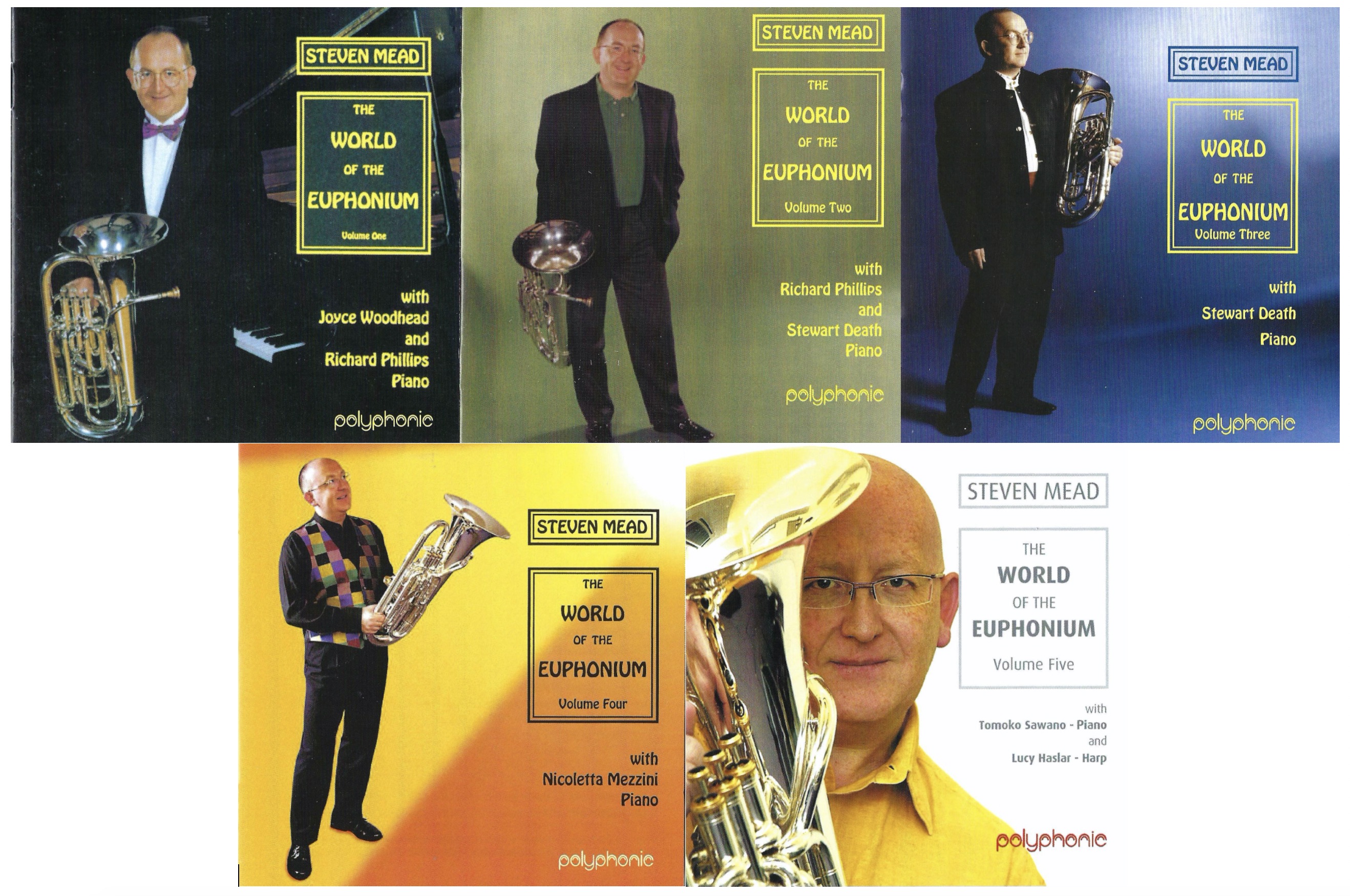 ** Limited Edition - Autographed - The World of the Euphonium - Volumes 1,2,3,4,5 CDs - The Complete Collection **