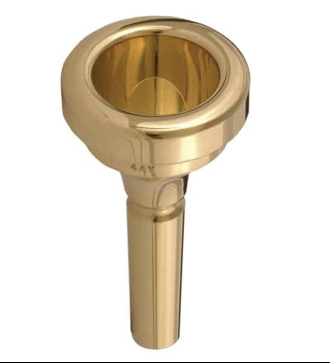 Denis Wick 4AY mouthpiece for small shank euphonium/baritone - gold plated